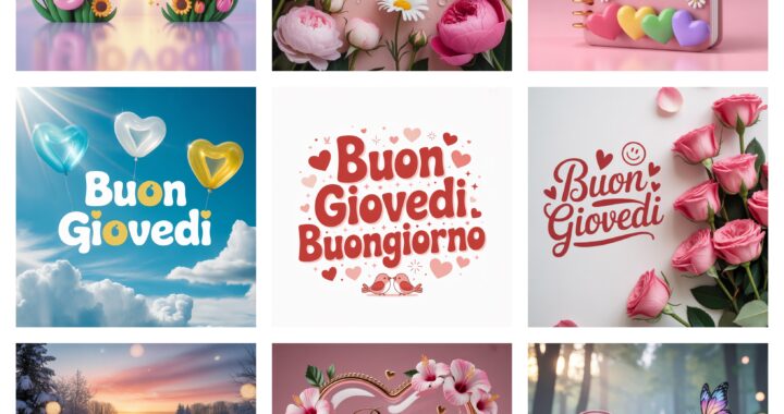 Buongiorno e Buon Giovedì Nuovissimi Immagini